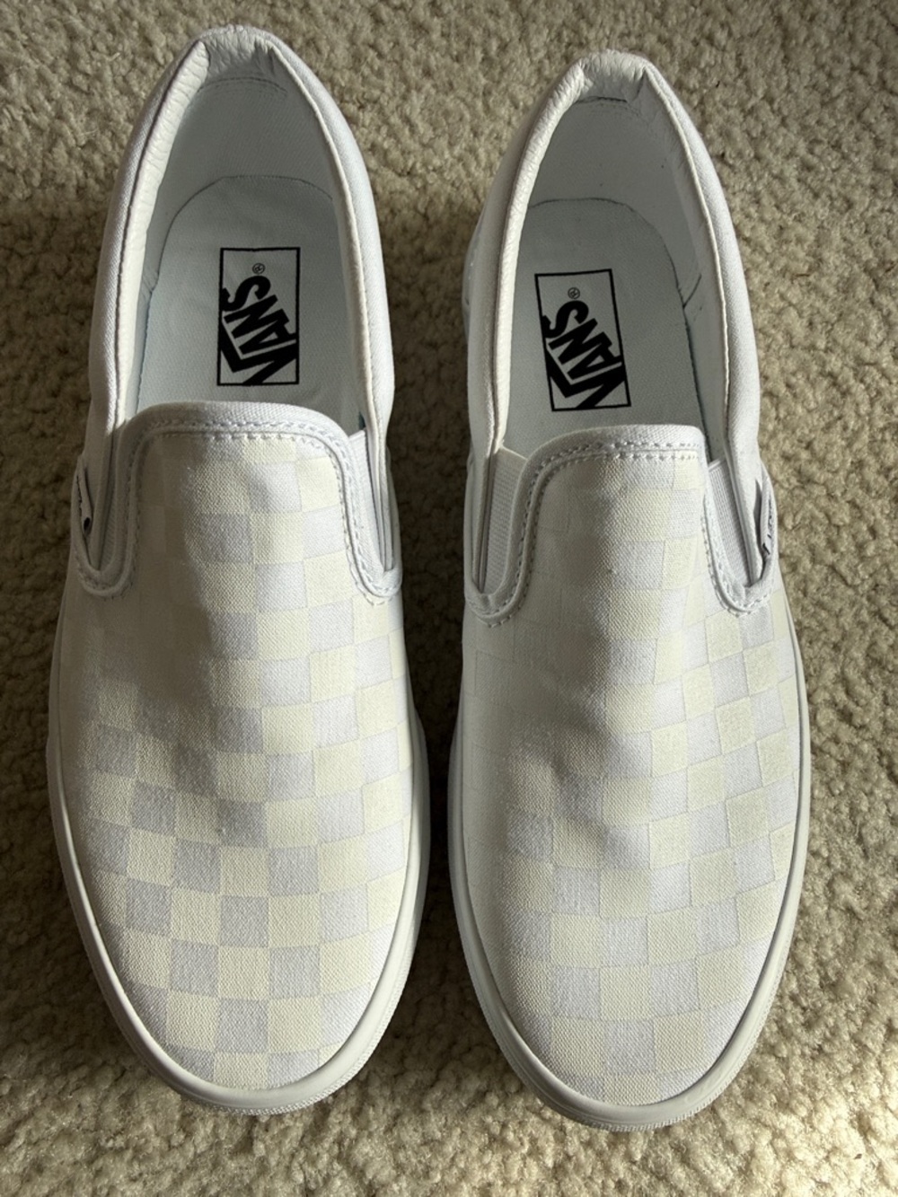 Vans Classic Slip-On Checkerboard Sneakers – NEW w/ Box – Men’s 8.5 / Women’s 10
